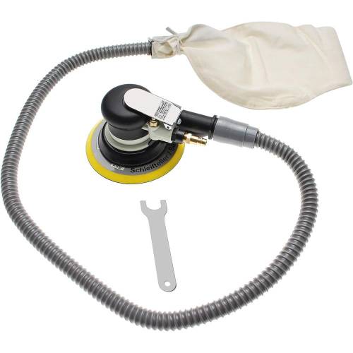 Ponceuse Polisseuse Orbitale Pneumatique - 16,1 x 12 x 27,5 cm - Puissante et Ergonomique - Plastique - D-Work