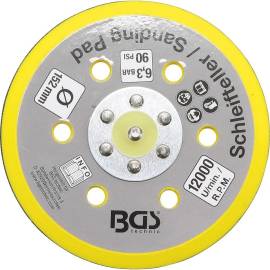 Plateau Autoagrippant Ø152 mm - Compatible Art. 3290, 8688 - Fixation Rapide et Sécurisée - BGS