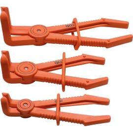 Jeu de Pinces pour Durites Flexibles Coudées 90 deg. 155-255 mm - 3 pcs - Précision et Maniabilité - D-Work