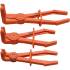 Jeu de Pinces pour Durites Flexibles Coudées 90 deg. 155-255 mm - 3 pcs - Précision et Maniabilité - D-Work