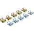 Agrafes pour Art. 8774 - Lot de 10 pcs - 7,5 x 2,2 x 9,1 mm - Fixation Précise et Fiable, Acier - D-Work