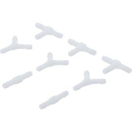 Assortiment de Connecteurs de Tuyau 3 mm - 8 pcs, Résistants aux Carburants - Plastique - D-Work