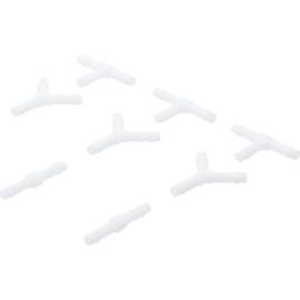 Assortiment de Connecteurs de Tuyau 6 mm - 8 pcs, Résistants aux Carburants, Plastique - D-Work