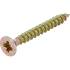 Vis Multifonctions Cruciforme PZ2 3,5 x 30 mm - Lot de 200 pcs - Fixation Polyvalente et Résistante - D-Work
