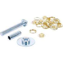 Assortiment d Installation d Œillets 15 Pièces - Dimensions 11,5x2,5x17,1 cm - Acier, Pratique et Complet - BGS