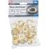 Assortiment d’Œillets 12,5 x 21 mm - 40 Pièces - Résistants et Pratiques pour Fixation et Renfort - BGS