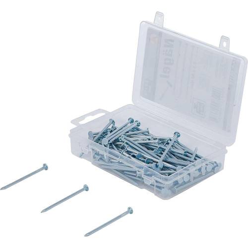 Assortiment de Clous 200 g 2,5 x 50 mm - Acier, Résistants et Polyvalents - - BGS