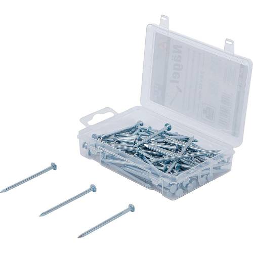 Assortiment de Clous 250 g 2,8 x 60 mm - Acier, Résistants et Polyvalents, Pro - D-Work