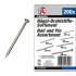 Assortiment de Clous et Pointes 200 Pièces - Acier, Usage Polyvalent - Fixation Fiable et Durable - BGS