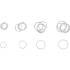 Assortiment de Bagues à Clés 20 Pièces - Acier, Précision et Durabilité - - BGS