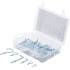Assortiment de Crochets à Visser 80 pcs - Acier, Pratique et Polyvalent - D-Work