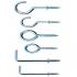 Assortiment de Crochets à Visser 80 Pièces - Acier, Pratique et Polyvalent - BGS