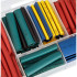 Assortiment de Gaines Thermorétractables Multicolores - 90 pcs - Polyoléfine, Isolation et Protection Électrique - D-Work
