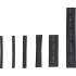Assortiment de Gaines Thermorétractables Noir - 90 Pièces - Protection et Isolation Électrique - BGS