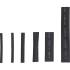 Assortiment de Gaines Thermorétractables Noir - 90 pcs - Protection et Isolation Électrique - D-Work