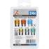 Assortiment de Fusibles Auto 24 Pièces - Largeur 8,3 cm, Hauteur 2,6 cm, Profondeur 13,6 cm - Protection Électrique Fiable - BGS