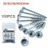 Assortiment de Vis Sans Tête 91 pcs - Acier, Pratique et Polyvalent - Pro - D-Work
