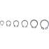 Assortiment de Circlips Extérieurs D.8-19 mm - 78 pcs - Acier Résistant - Fixation Sécurisée, Pro - D-Work