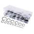 Assortiment de Circlips Extérieurs D.8-19 mm - 78 pcs - Acier Résistant - Fixation Sécurisée, Pro - D-Work