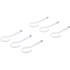 Assortiment de Crochets à Visser 6 pcs 60 mm - Blanc, Revêtement Plastique - Fixation Pratique et Durable - BGS