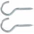 Crochets à Visser 90 mm - Lot de 2 pcs - Acier Résistant - Fixation Fiable et Pratique, Pro - D-Work