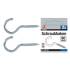 Crochets à Visser 90 mm - Lot de 2 Pièces - Acier Résistant - Fixation Fiable et Pratique - BGS