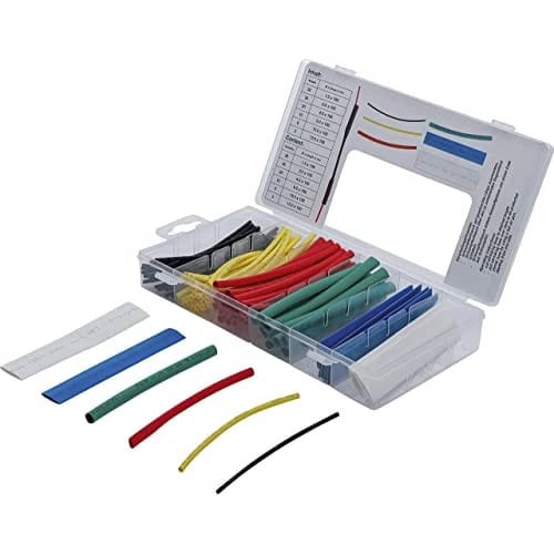 Assortiment de Gaines Thermorétractables 99 pièces - Multicolore, Dimensions 11,2x3,3x22,6 cm - Isolation et Protection Él - BGS