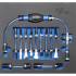 Insert Kit de Purge avec Pompe d Amorçage Basse Pression Diesel 12 pcs - Compatible Ford, PSA, Opel, Fiat, Rover, Land - D-Work