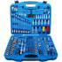 Coffret de Douilles à Profil Ondulé 218 pcs - 6,3 mm (1/4), 10 mm (3/8), 12,5 mm (1/2) - Acier Résistant et Complet - D-Work
