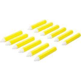 Marqueurs Gras Blancs - Lot de 12 pièces - Encre Opacifiante et Durable - Idéal pour Marquage Visible - BGS