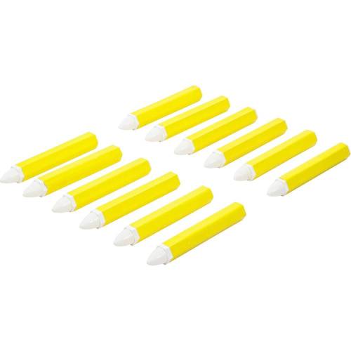 Marqueurs Gras Blancs - Lot de 12 pièces - Encre Opacifiante et Durable - Idéal pour Marquage Visible - BGS
