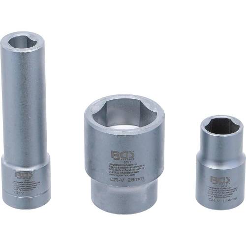Jeu de Douilles pour Pompes Bosch VE - 12,9x4x14,7 cm - Acier Résistant - Entretien et Réparation Faciles - BGS
