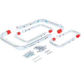 Jeu de Crochets Muraux 6 pcs - Acier, Fixation Pratique et Solide - D-Work