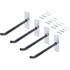 Jeu de Crochets Muraux pour Jantes 250 mm - 4 pcs - Fixation Solide et Pratique - Acier - D-Work