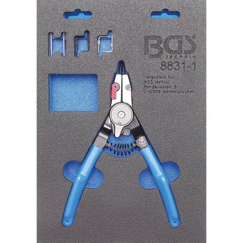 Pince à Circlips 180 mm - Points Échangeables - Pour Circlips Internes et Externes - Précision et Durabilité - D-Work