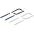 Pointe de Rechange pour Pince à Circlips - 4 Paires - Compatible Art. 8831-1 - Remplacement Pratique et Durable - D-Work