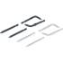 Pointe de Rechange pour Pince à Circlips - 4 Paires - Compatible Art. 8831-1 - Remplacement Pratique et Durable - BGS