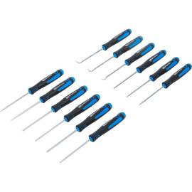 Jeu de Crochets et Tournevis Mécanique de Précision 12 Pièces - Outils Précis et Polyvalents - BGS