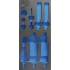 Insert de Servante d Atelier 1/3 Vide - Dimensions 195x46x411 mm - Compatible Art. 8835 - Organisation Optimale - BGS