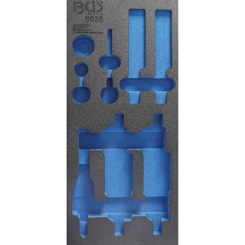 Insert de Servante d Atelier 1/3 Vide - Dimensions 195x46x411 mm - Compatible Art. 8835 - Organisation Optimale - BGS