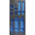 Insert de Servante d Atelier 1/3 Vide - Dimensions 195x46x411 mm - Compatible Art. 8835 - Organisation Optimale - BGS