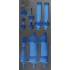 Insert de Servante d Atelier 1/3 Vide - 195 x 46 x 411 mm - Compatible Art. 8835 - Organisation Optimale - D-Work
