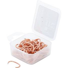 Agrafes d Ameublement 100 pcs - 5,6 x 2,5 x 6,9 mm - Acier, Résistantes et Pratiques - D-Work