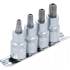 Jeu de Douilles à Embouts 12,5 mm (1/2) Profil T Torx T40-T55 - 4 pcs - Précision et Robustesse - D-Work