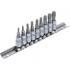 Jeu de Douilles à Embouts 12,5 mm (1/2) Profil T Torx T40-T55 - Précision et Robustesse, Acier - D-Work