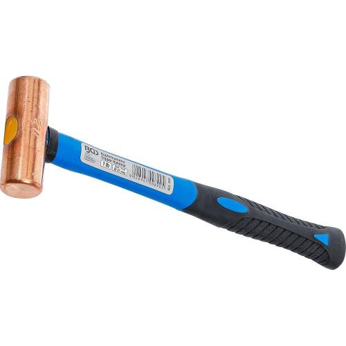 Marteau en Cuivre 454 g D.27 mm - Manche Fibres de Verre - Résistant et Antichoc, Pro - D-Work