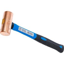 Marteau en Cuivre 907 g D.35 mm - Manche Fibres de Verre - Résistant et Antichoc, Pro - D-Work