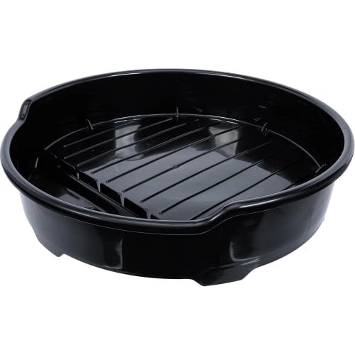 Bac de Récupération d’Huile 20L pour Fûts 200L - Dimensions 59x16.2x59.5 cm - Résistant et Pratique pour Atelier - BGS