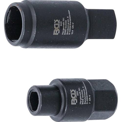 Douilles pour Pompes à Injection Bosch 3 Pans 7 12,6 mm - Précision et Durabilité, Acier, Pro - D-Work