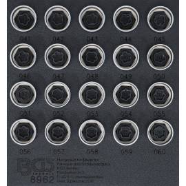 Insert de Servante d Atelier 1/6 - Jeu 20 Pièces Outils Écrous Antivol BMW - , Acier - Sécurité et Praticité - BGS